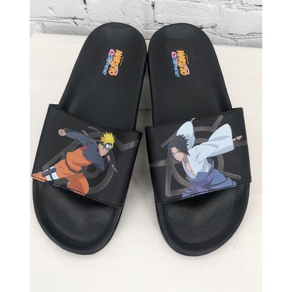 Hot Topic Other - Naruto Shippuden Naruto & Sauske Slide Sandals